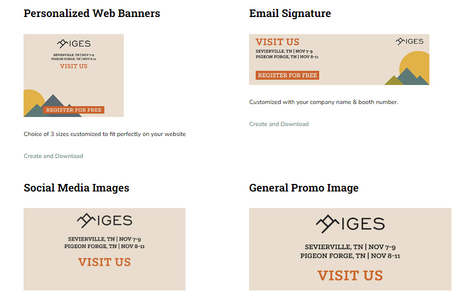 Exhibit and Exhibitor Resources IGES Trade Show