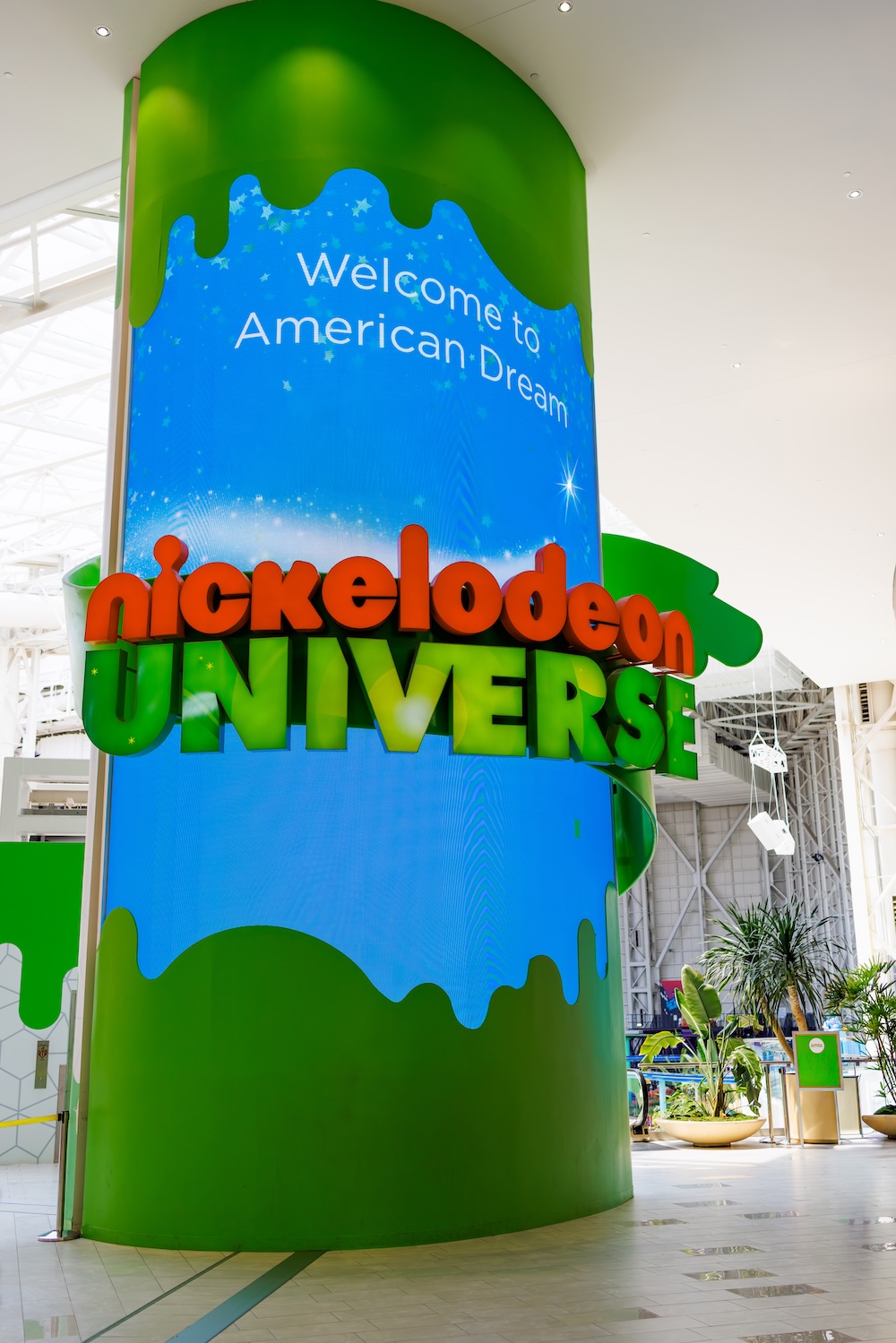 Nickelodeon Universe American Dream Mall Entrance Sign